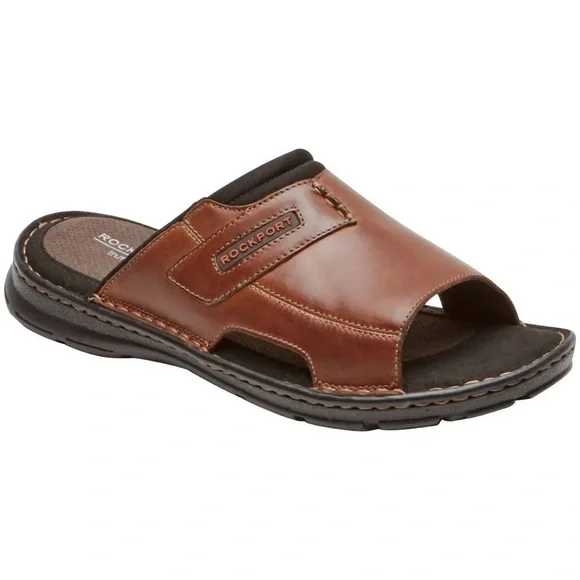 Rockport Brown Leather Slide Sandals Size 10.5 Men main image 4